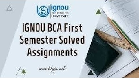 IGNOU BCA first semester ke assignment june 2024-2025 #ignou #bca #aashish #assignment #youtube