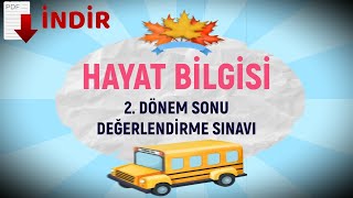 1. Sınıf Hayat Bilgisi 2. Dönem Deneme Sınavı