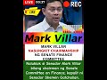 Naluklok si Senador Mark Villar bilang chairman ng Senate Committee on Finance#trendingnewsph