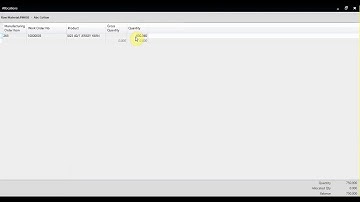 Inventory Allocation To Work Order