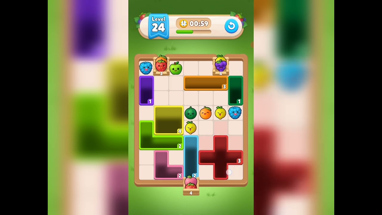 Drop Fruit Away  Level 24 Walkthrough Solution