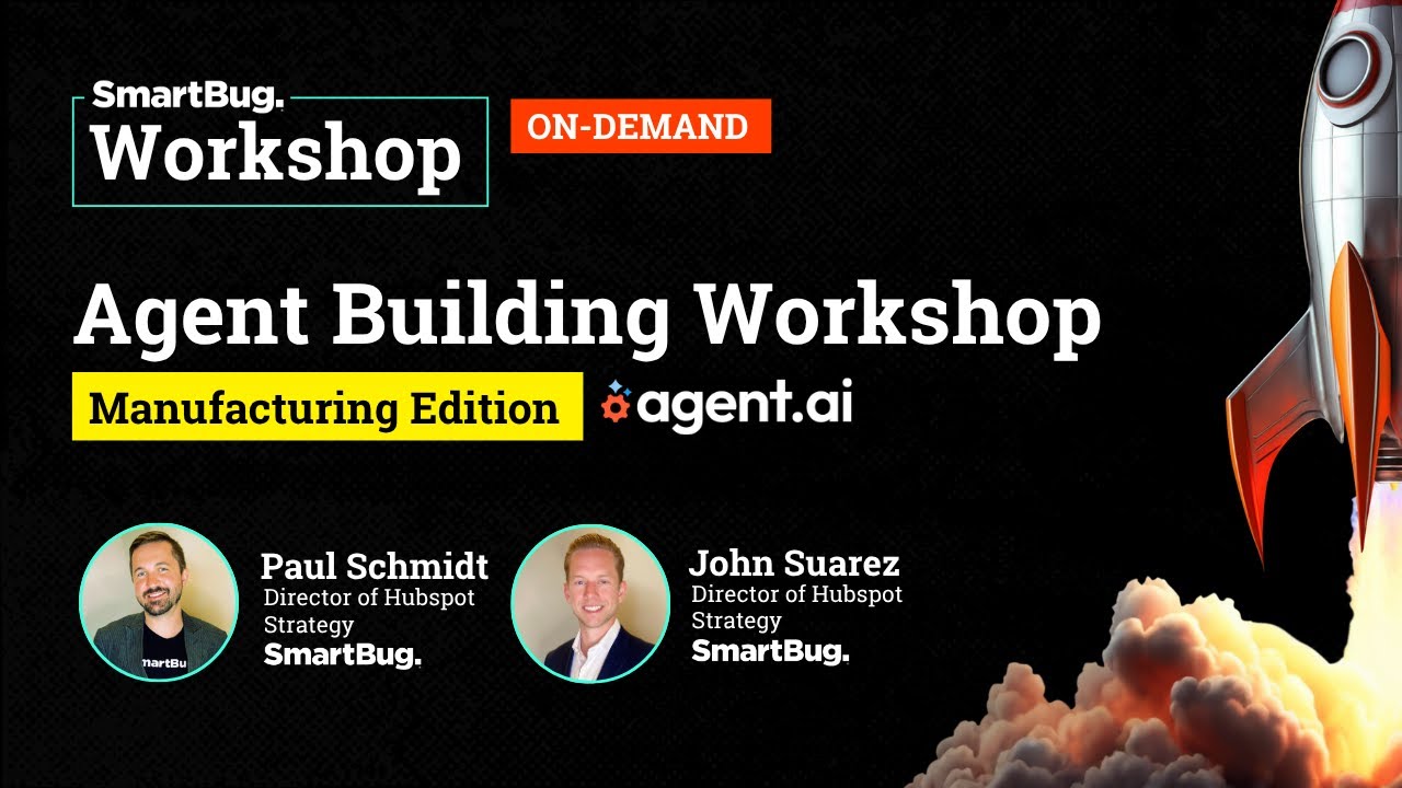AI Agent Building Workshop: Manufacturing Edition | SmartBug + Agent.AI