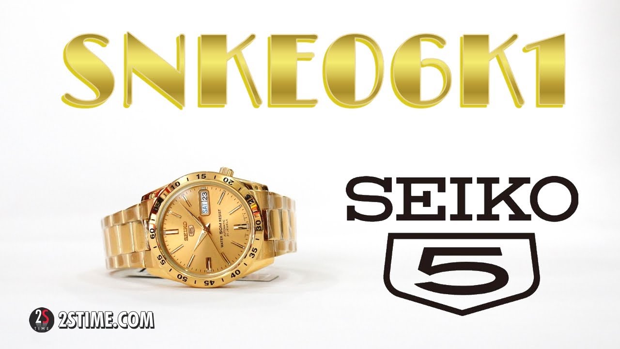 SEIKO 5 Series SNKE06K1 Automatic TOTAL GOLD - YouTube