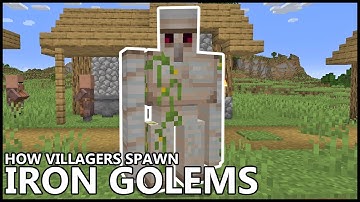 How VILLAGERS Spawn IRON GOLEMS In MINECRAFT
