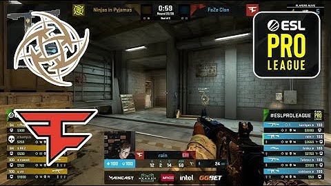 NiP vs FaZe | Лучшие моменты | ESL Pro League