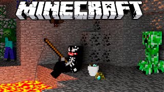 Primeira noite na Caverna do Medo - #1 Modo HARDCORE Minecraft