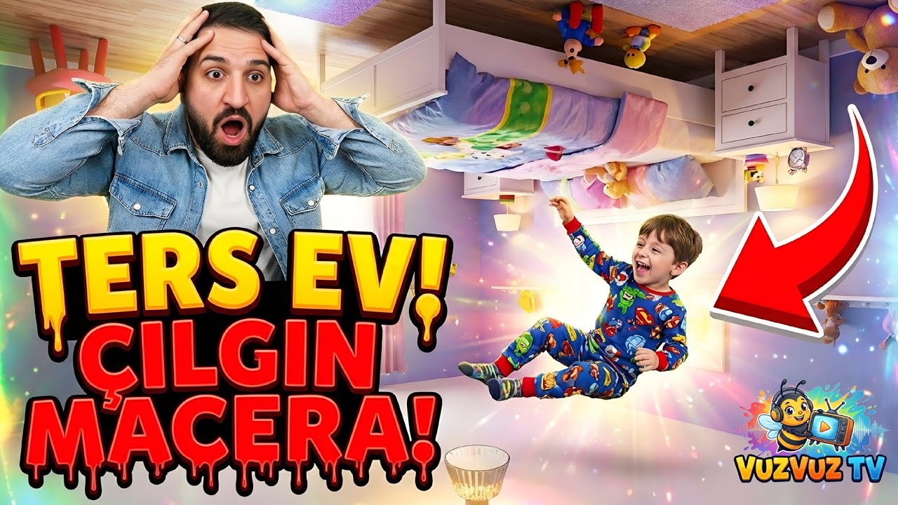 TERS EVDE BİR GÜN GEÇİRMEK! (Masalar, Koltuklar Her Şey Tavanda)