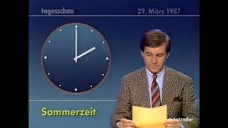 ARD Tagesschau Wetter mit Frauenstimme Sa. 28.3.1987