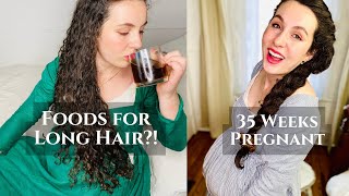 What I Eat for Healthy Hair at 35 Weeks Pregnant by Katherine Sewing 14,054 views 1 year ago 36 minutes