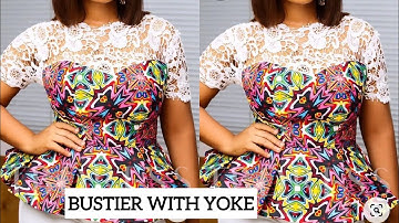 BUSTIER WITH YOKE pattern drafting || tutorial for beginners