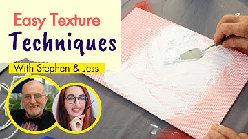 How To Texture Canvas For Acrylic Painting (Modeling Paste Tutorial)