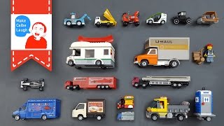 Learning Special Street Vehicles Names and Sounds and more for kids with tomica siku lego hotwheels
