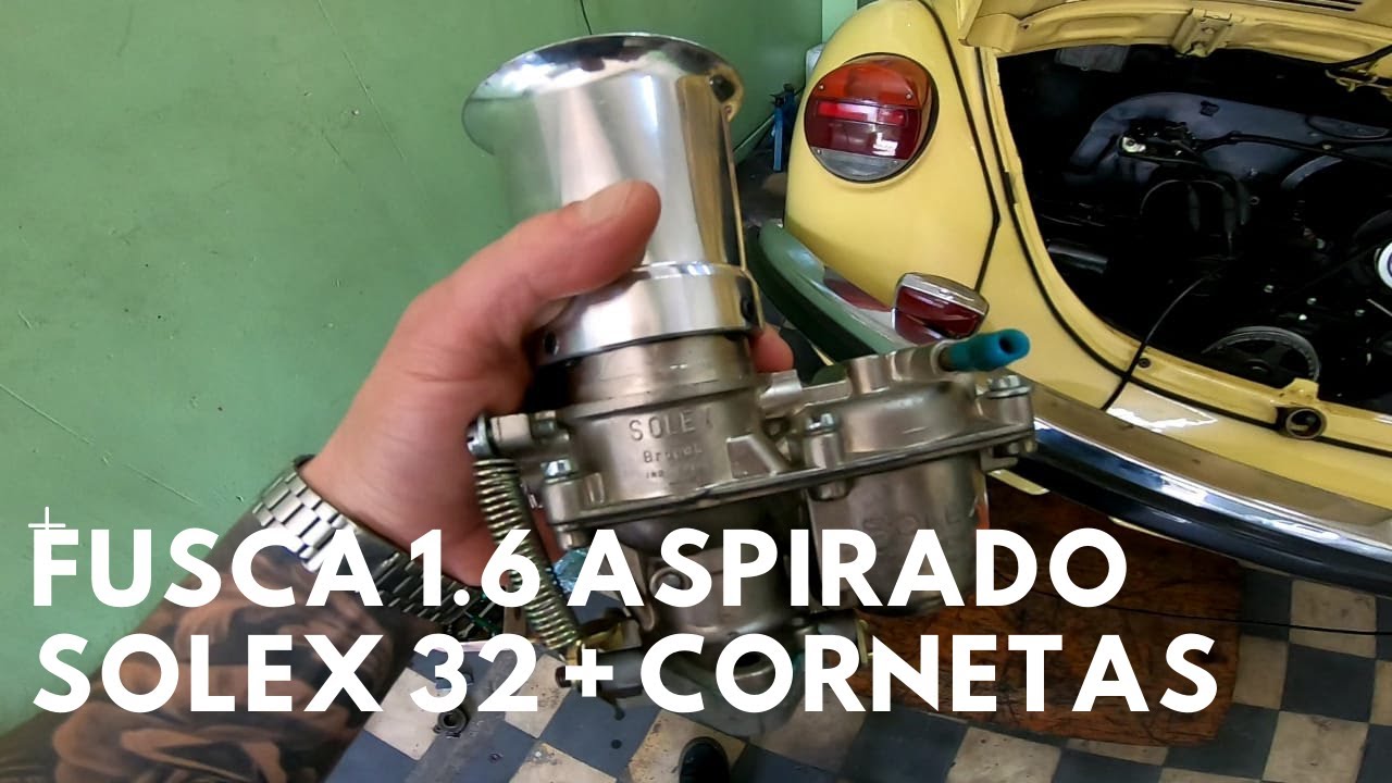 VW FUSCA ASPIRADO - DUPLA DE SOLEX 32 - CARBURADO