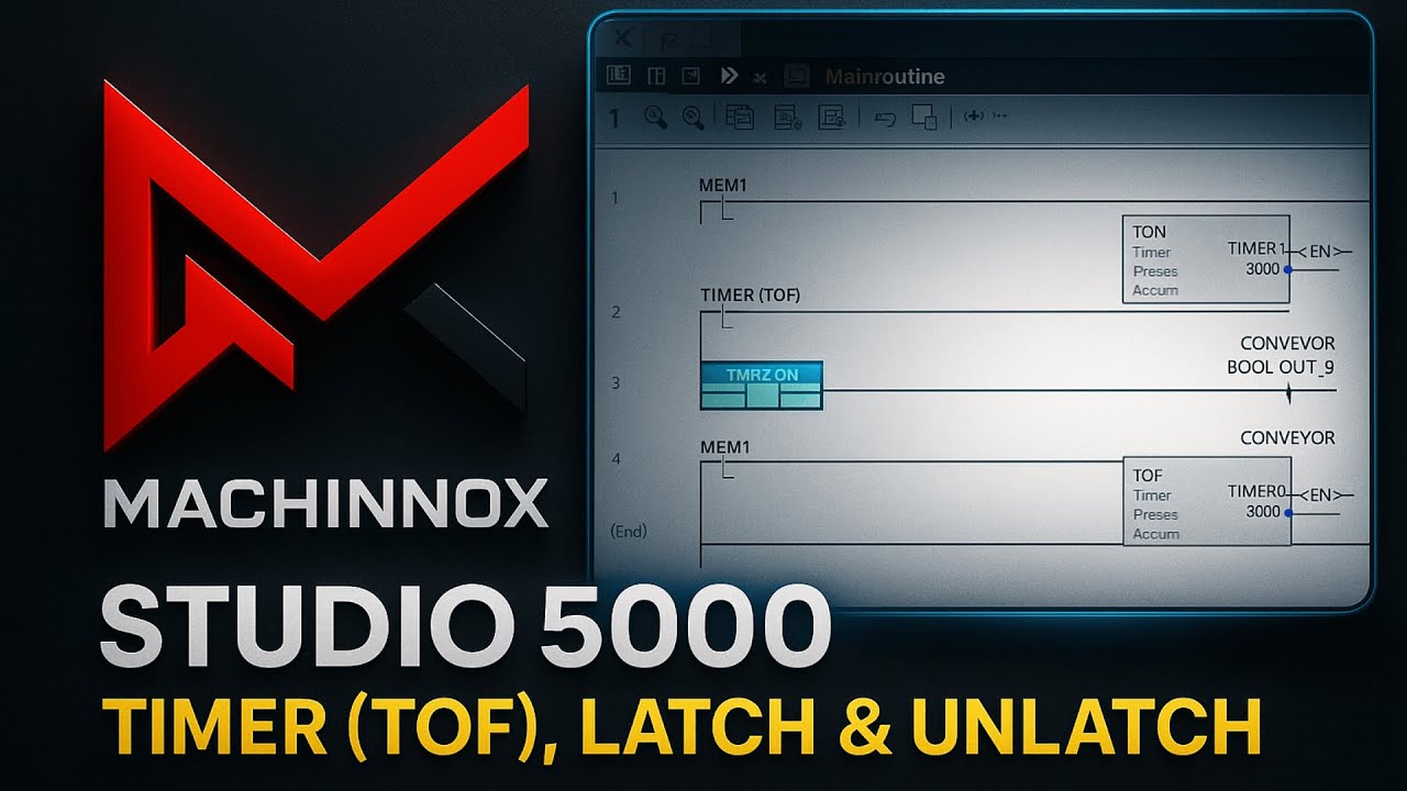 Studio 5000: Timer (TOF), Latch & Unlatch | 1.4 - YouTube