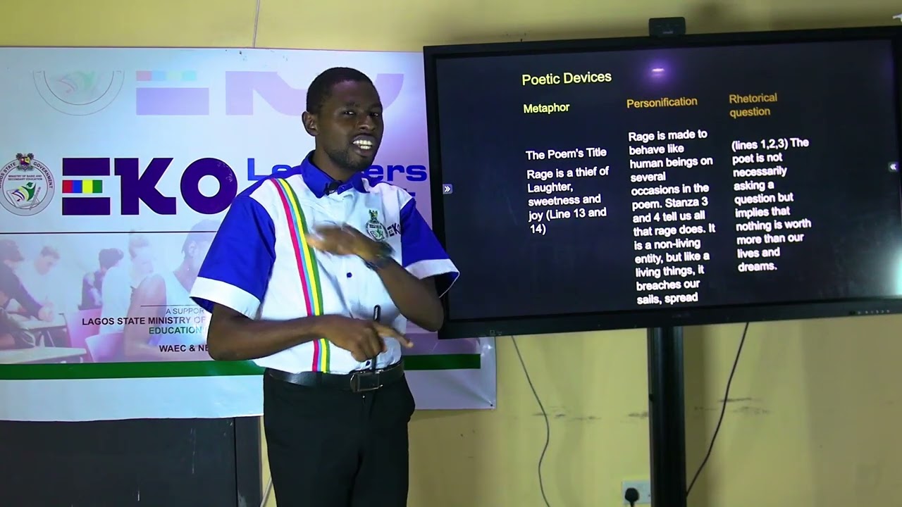 EKO LEARNERS' SUPPORT || LIT. IN ENGLISH LESSON 006 || AFRICAN POETRY 'RAIDER OF THE TREASURE TROVE'