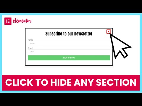 Video: How To Hide A Section