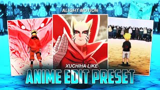 XUCHIHA LIKE NARUTO EDIT AMZ PRESET || FREE XML & PROJECT @XUCHIHA_EDITS