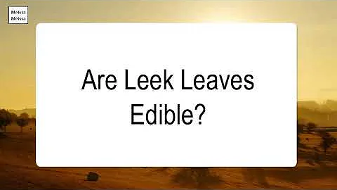 Can you eat the leaves of leeks?
