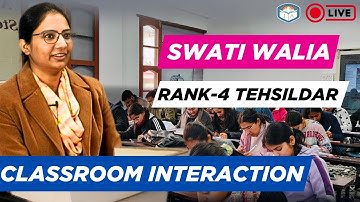 SWATI WALIA RANK 4 (TEHSILDAR) CLASSROOM INTERACTION #joktaacademy #dharamshala #shimla #chandigarh