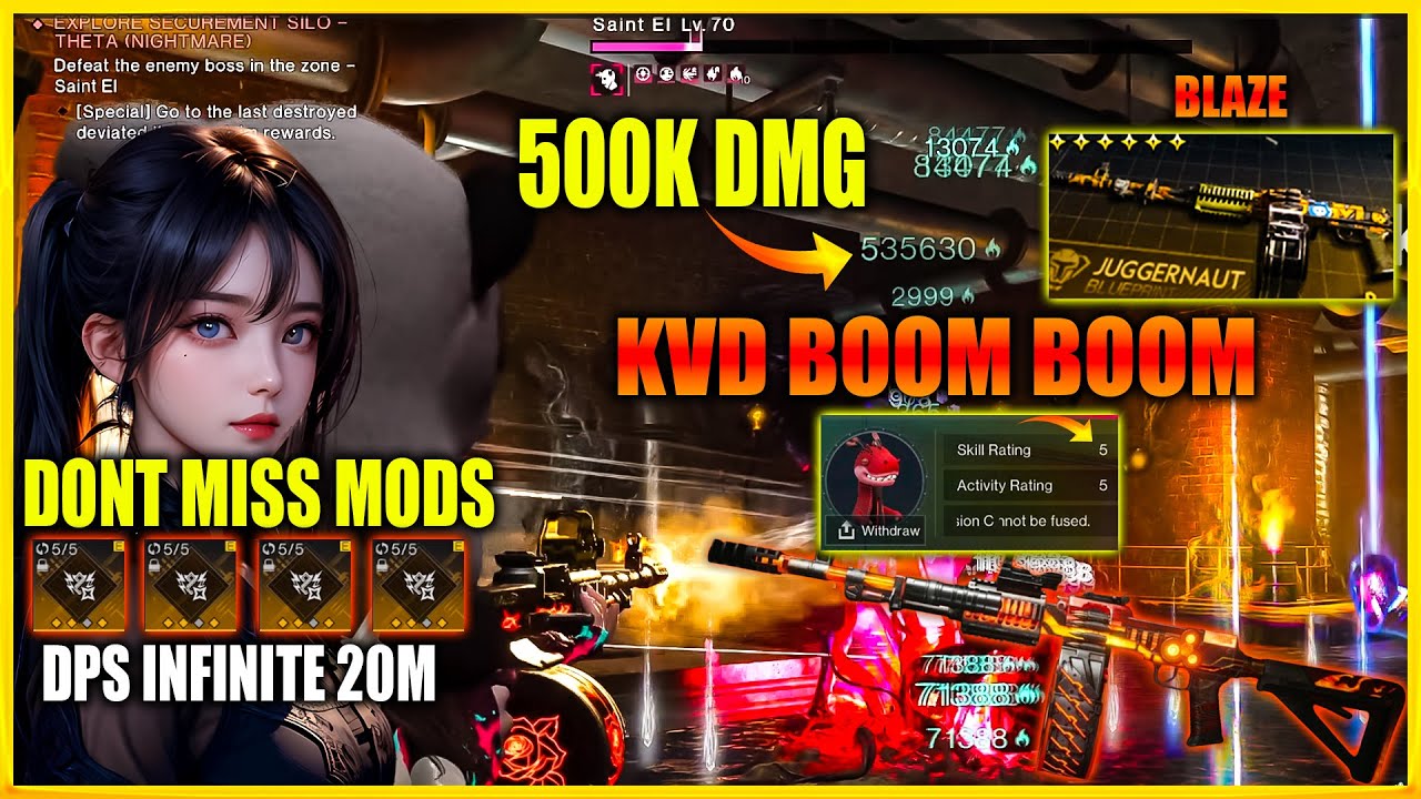 KVD BOOM BOOM Build MELTS Bosses in 2 Shots 🔥 Best Burn Mods | Pyro Dino Deviation Guide!
