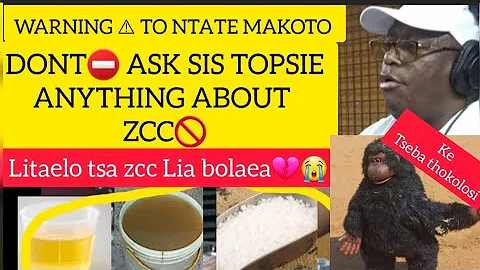 WARNING ⚠️ TO NTATE  MAKOTO NOT TO ASK MAMOKOENA ZCC LEBANE ANYTHING ABOUT ZCC