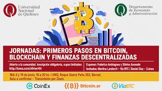 2° jornada "Primeros pasos en Bitcoin, Blockchain y Finanzas Descentralizadas"