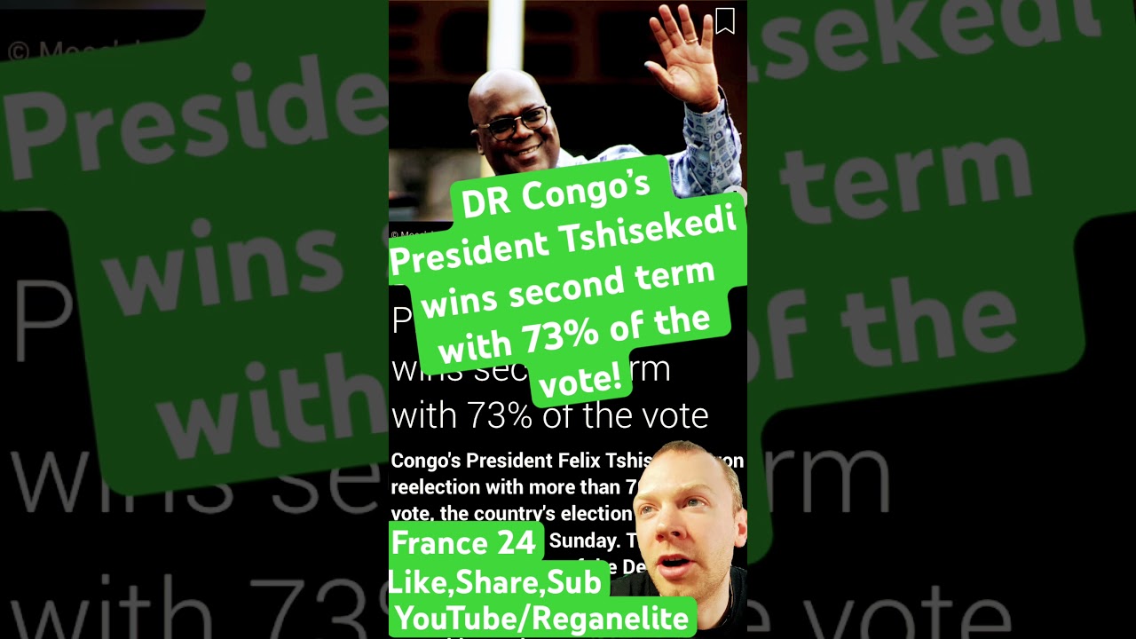 DR Congo’s President Tshisekedi wins second term with 73% of the vote! 