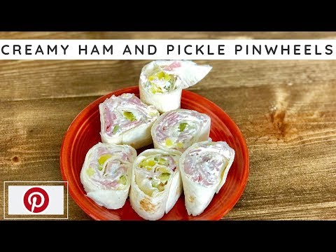 Ham, Pickle & Cream Cheese Pinwheels | RecipesTested