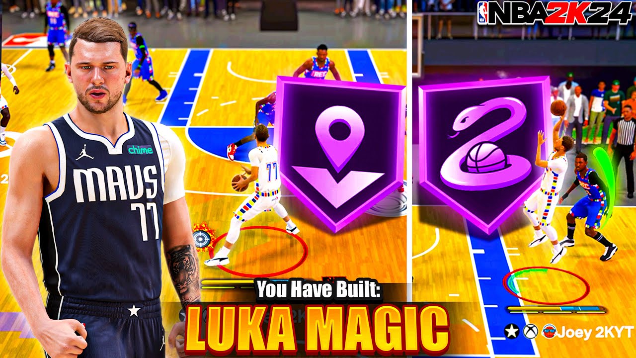 97 Layup + 96 Mid Range Luka Doncic Build is BULLYING REC RANDOMS on NBA 2K24