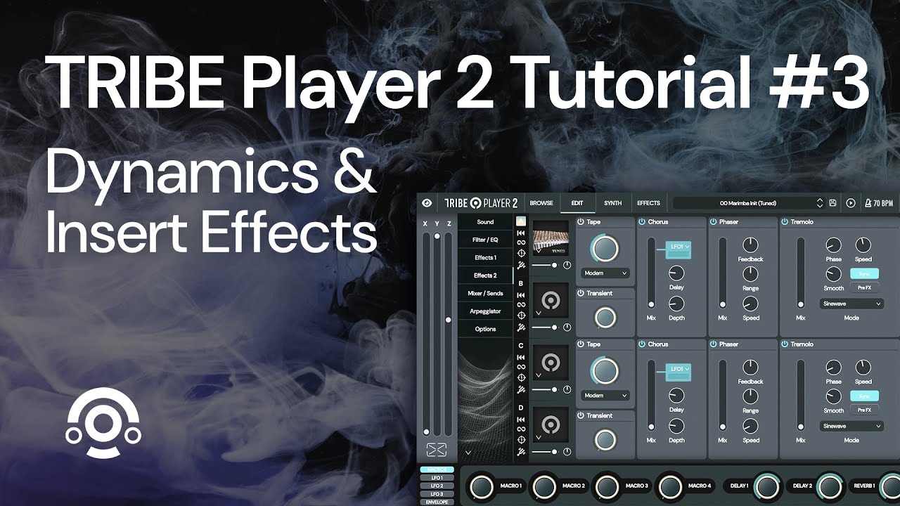 3. Tutorial TRIBE Player 2: Dynamics & Insert Effects - YouTube