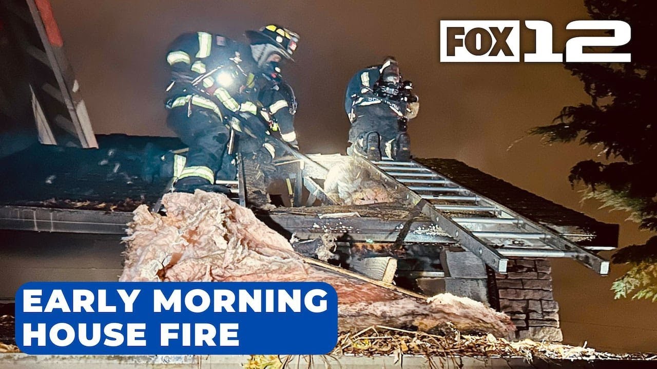 Early morning fire damages home in Orchards - YouTube