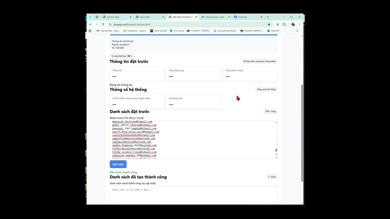 REG HOTMAIL TRUST NAME THEO YÊU CẦU