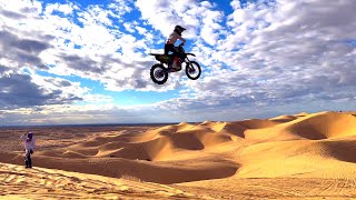 BIG JUMPS & CRASHES At Glamis Dunes Dirtbike Rideout Thanksgiving 2023 | DIRT BIKE DIARIES EP.201