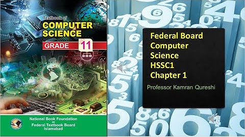 FBISE Computer Science HSSC1 | Chapter 1| Basic Operations Of Computer | Classification Of Computers