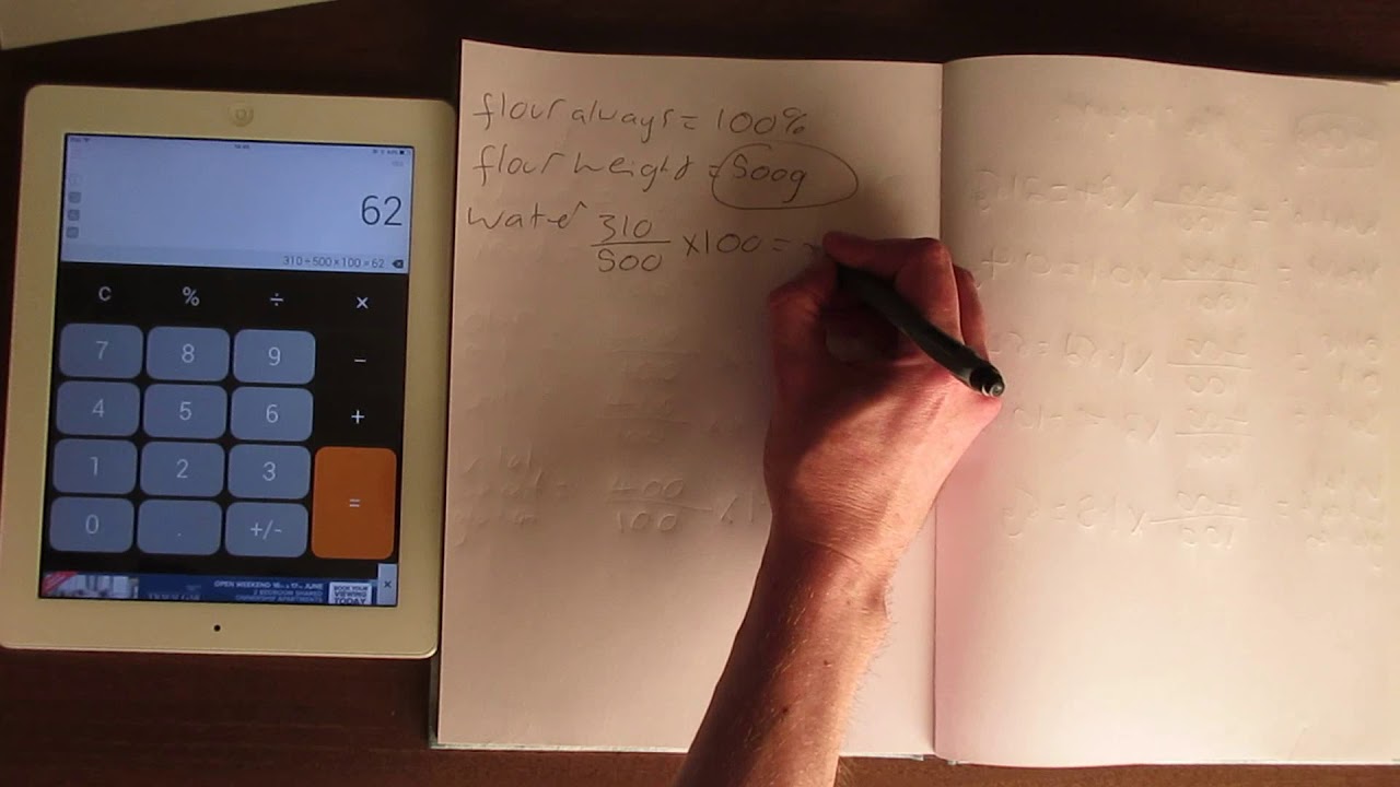 Bakers percentages conversion YouTube