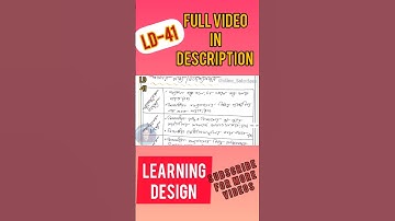 B.Ed (3rd sem) Education Method Learning Design | এডুকেশন (শিক্ষাবিজ্ঞান) শিখন নকশা | #viralshorts