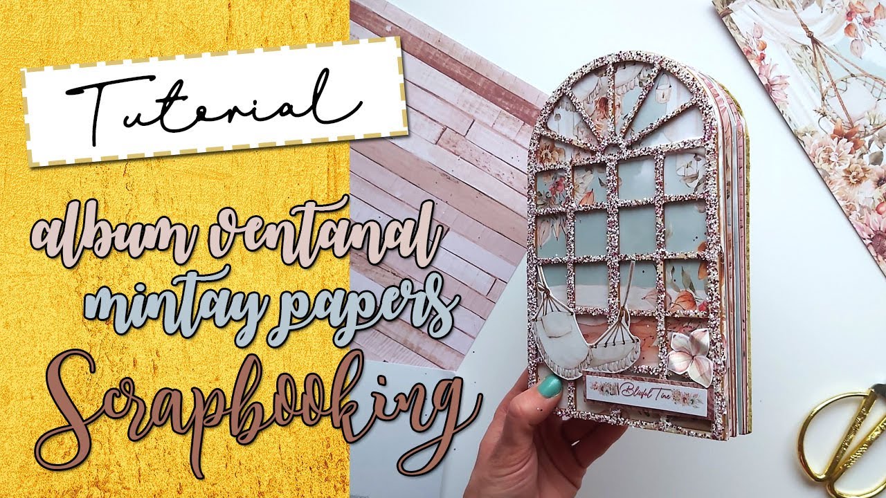 ALBUM con FORMA DE VENTANA con BLISSFUL TIME de MINTAY PAPERS