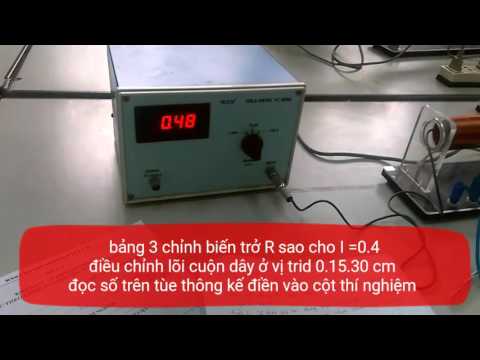 Video Đo từ trường ống dây thẳng dài - youtube
