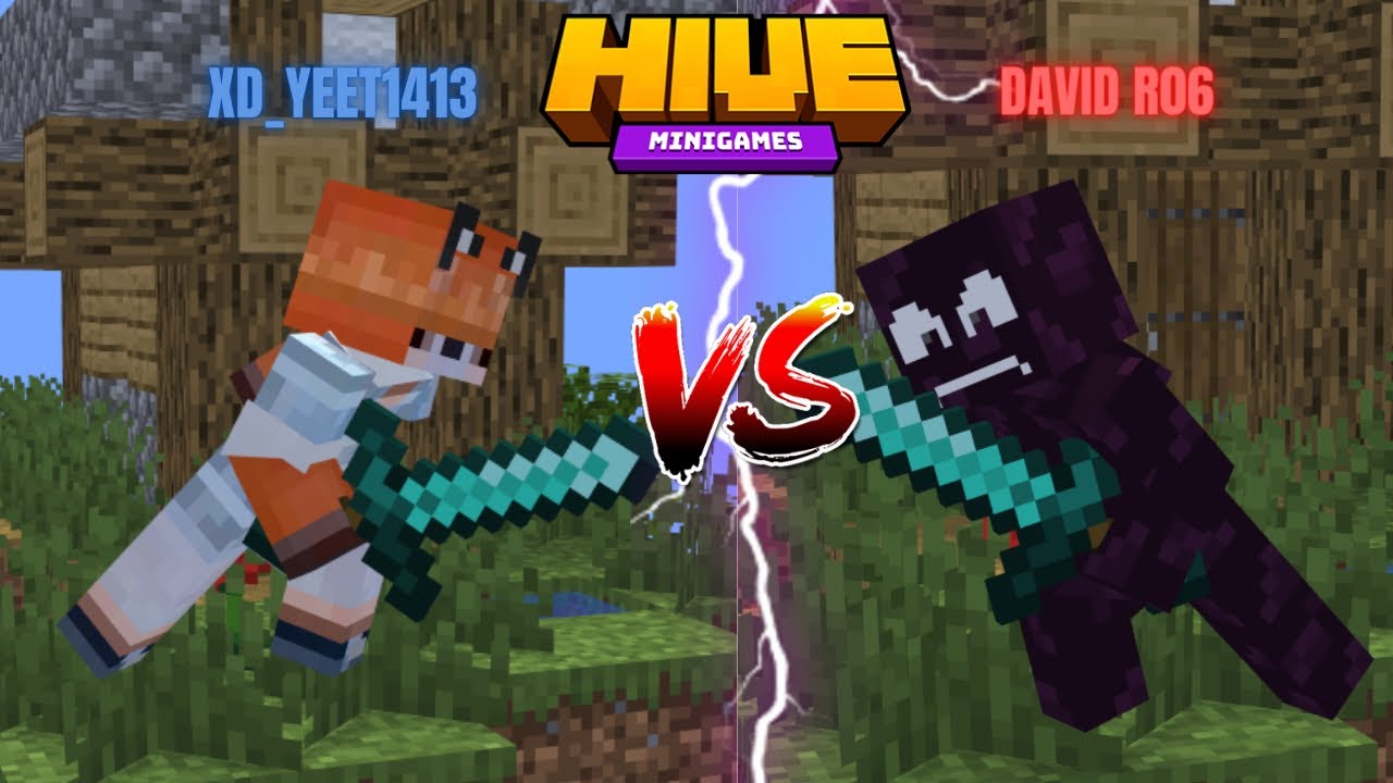 XD_yeet1413 VS David R06 | Minecraft Hive Skywars Tournament | Round 1