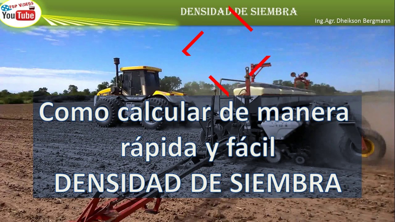 Calculo De La Densidad De Siembra www.youtube.com