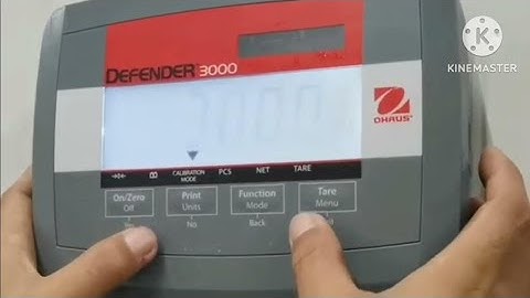 How to calibration OHAUS Defender-3000 scale