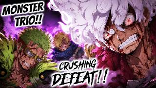 Crushing Defeat!! Zoro Sanji At Luffy!! MOnster Trio! Crushing Defeat! | One Piece Review