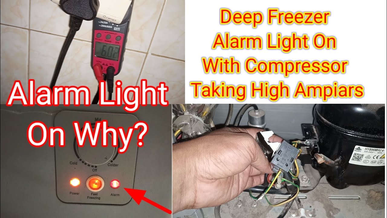 Deep Freezer Alarm light on But freezer not cooling.Refrigerator light on  but not cooling. 