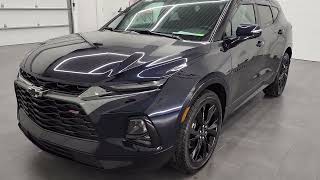 4K 2020 Chevrolet Blazer Rs Awd Midnight Blue Metallic Walkaround 21J210A Sold
