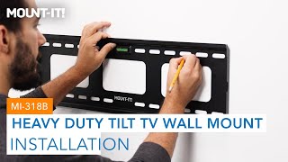 Heavy Duty Tilt Tv Wall Mount With Low Profile Mi-318B Installation