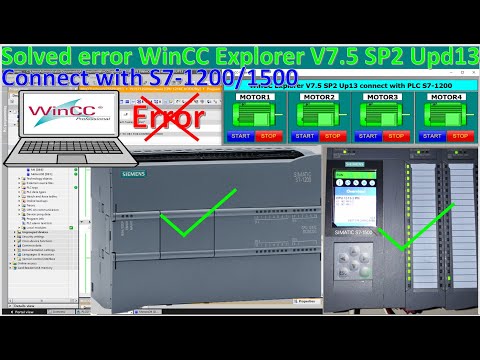 How to solve error connection WinCC Explorer V7.5 SP2 while connect with PLC S7-1200/1500 CPUs?