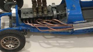 1:18 Custom Bugatti 59 Burago based Faecherkruemmer Equal length headers triple double carburettors