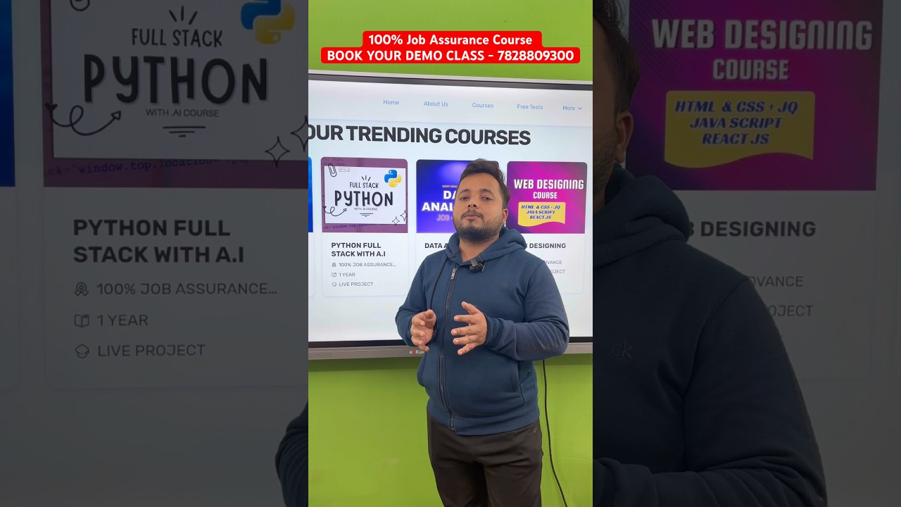 Python Full Stack Development Course 🚀 | 100% Job Assistance | Live Project & Practical