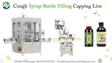 Automatic Cough Syrup Bottle Filling Capping Machines Line