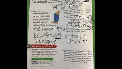 7th 7-3 Experimental Probability Practice